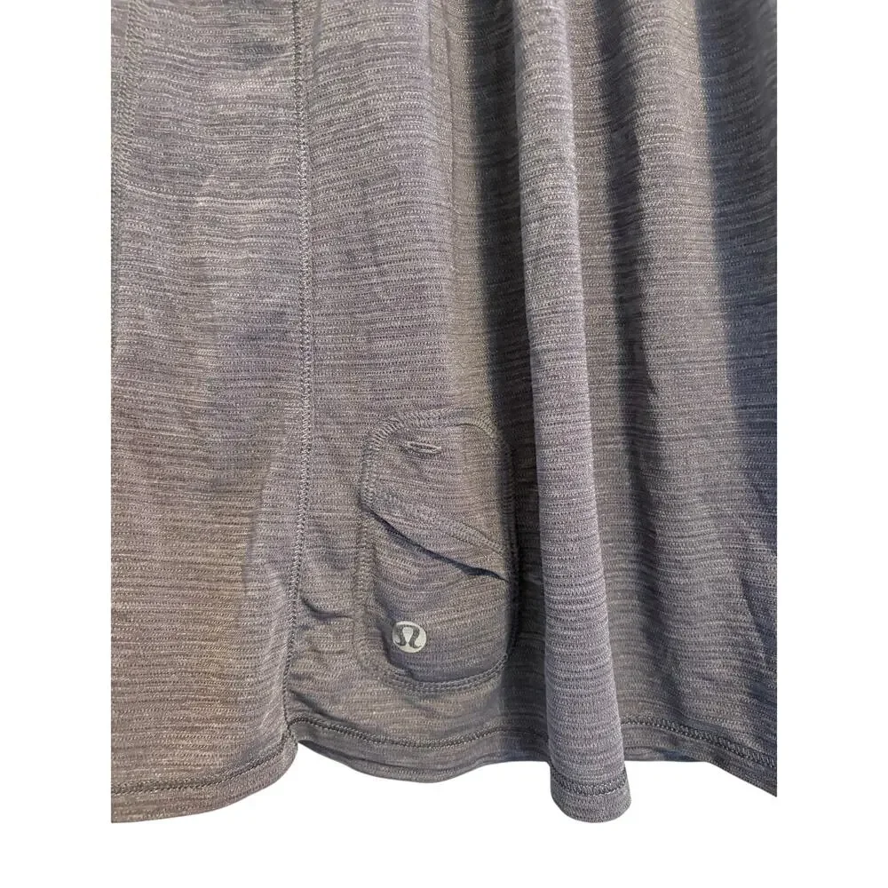 Lululemon Silver Reflective Racerback Tank Singlet Top Lavender 6